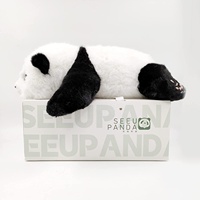Peluche Panda géant réaliste faite à la main, jouet en peluche pour l'anxiété, 4lb