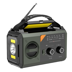 Cao-Công Suất 20,000MAh Năng Lượng Mặt Trời Powered Ngân Hàng Điện Cầm Tay Crank Đài Phát Thanh Đèn Pin Hiển Thị Kỹ Thuật Số Ngoài Trời Survival Thiết Bị - Product Image 4