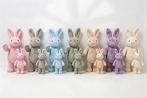 Morbido e Carino <span class=keywords><strong>Peluche</strong></span> a Forma di Coniglio con Orecchie Lunghe, Giocattolo Gigante Imbottito - Product Image 3