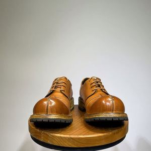 Chaussures Derby décontractées pour hommes en cuir de cheval, style vintage, avec tête de Mickey, cousu Goodyear, pour affaires, style britannique, montantes, hiver et automne - Product Image 3