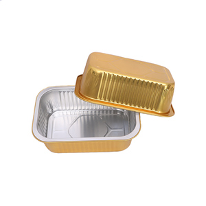YOUXUAN <span class=keywords><strong>Sartenes</strong></span> Rectangulares De Papel Aluminio Mini Desechable Papel De Aluminio Pie Pan Recipiente De Comida Para Llevar - Product Image 3
