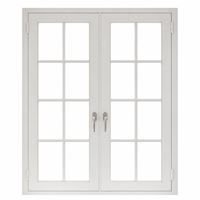 Manija de palanca doble para ventana abatible con diseño de rejilla Muntin Bar, fabricante profesional, pedido al por mayor, envío rápido, ventana abatible de PVC