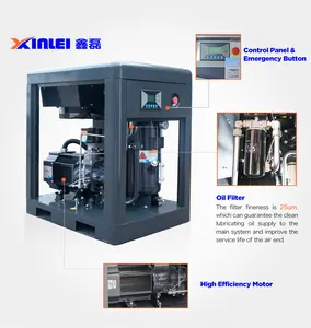 Compresseur d'air à vis à vitesse fixe portable de 7 à 10 bars, 30kw, JFAM40A-KT01