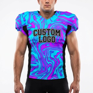 Camisetas de fútbol americano sublimadas transpirables, conjuntos de camisetas de fútbol americano personalizadas en blanco, lo último en ropa de fútbol americano juvenil - Product Image 3