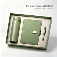 Coffret Cadeau Promotionnel Exécutif de Luxe pour le Nouvel An : Tasse Isotherme en Acier Inoxydable Imprimée par Transfert Thermique et Carnet