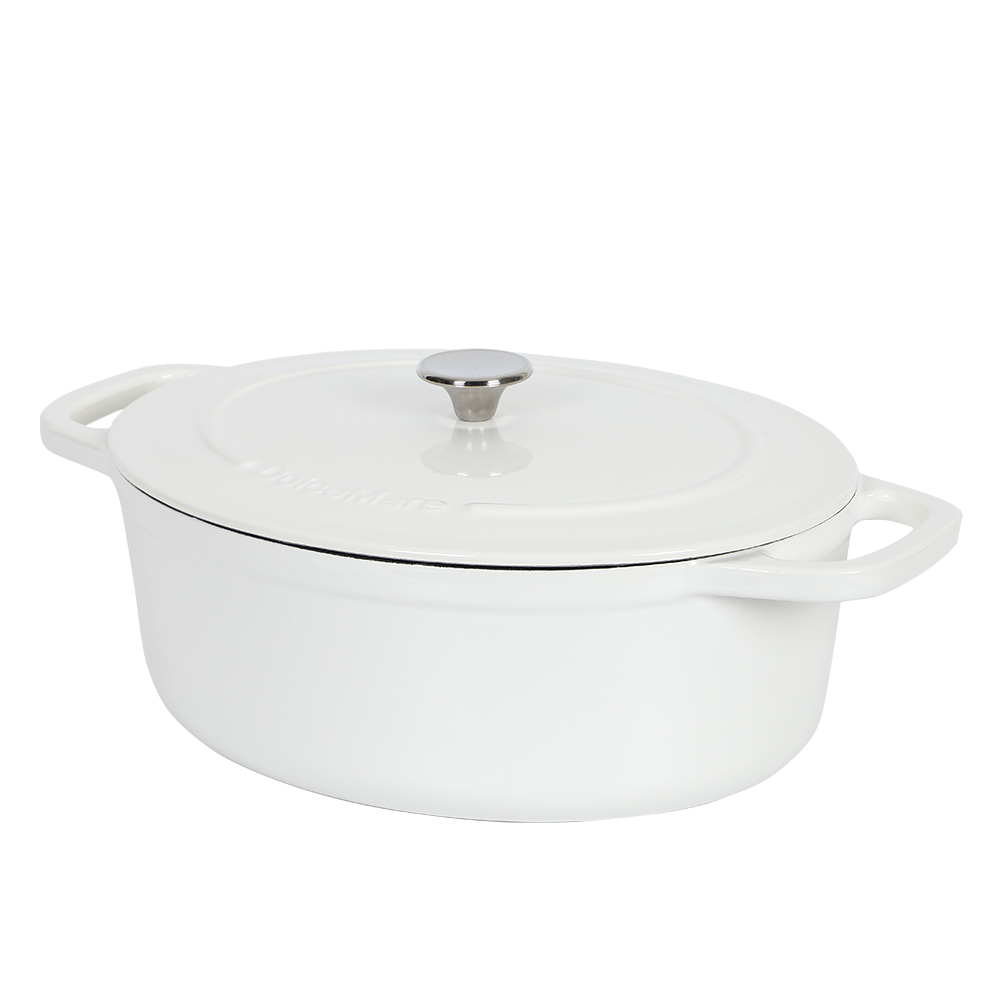 29*13cm white cast iron pot