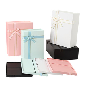 Boîte cadeau pliante rose de luxe Minghong, faible MOQ, 100 en stock, emballage papier avec couvercle, économisez sur les frais d'expédition - Product Image 2