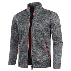 Promoción Chaqueta deportiva para correr para hombre Cremallera completa Entrenamiento Atlético Poliéster-Algodón Fitness/Chaquetas regulares para entrenamiento - Product Image 4