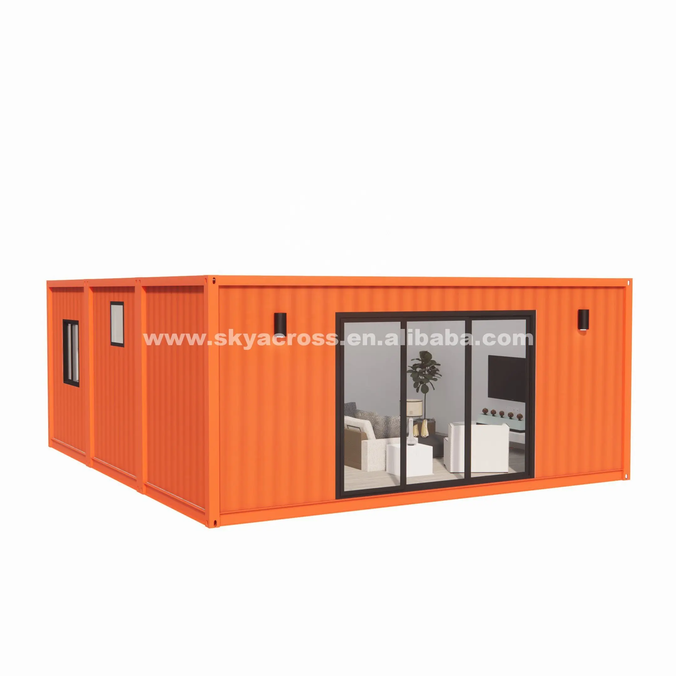 Chinese Prefabricated House Shipping Container Home 20 feet Container Houses Luxury with 2 bedrooms