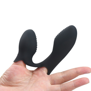 Vibromasseur en silicone à double vibration, doigts vibrants pour stimulation du point G, usage adulte - Product Image 4