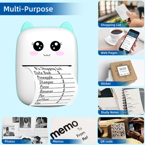 Bán buôn trẻ em ngay lập tức nhiệt in máy ảnh với màn hình cảm ứng <span class=keywords><strong>Mini</strong></span> Selfie máy ảnh 1200mAh pin 203dpi Độ phân giải trong kho - Product Image 4