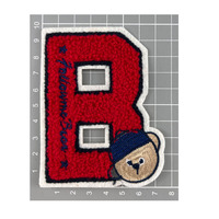 Patch brodé en chenille personnalisé, transfert thermique, lettre, patchs à coudre pour vêtements, prêt à être expédié