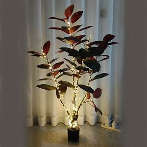 OH ARTS Lumière de projection LED extérieure Olivier Palmier  Arbre d'olivier  pour extérieur Arbre artificiel ficus LED avec lumières - Product Image 3