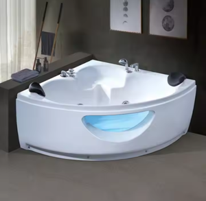 Bañera de masaje para baño Bañera de masaje de chorro de burbujas individuales Bañera de acrílico térmico con almohada para bañera - Product Image 4