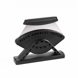 Buone manopole in acciaio inox taglia <span class=keywords><strong>Pizza</strong></span> con supporto verticale a lama affilata per tagliare croste e crostate - Product Image 1