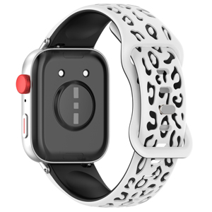 Bracelet de montre en silicone à imprimé léopard bicolore 18 mm 20 mm 22 mm - Product Image 5