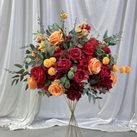 Boule de fleurs artificielles vertes, centre de table de mariage, sphère florale artificielle pour la décoration de table, décoration de fête