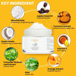 Oem nhãn hiệu riêng hữu cơ dưỡng ẩm khuôn mặt nghệ làm trắng Kem dưỡng ẩm thảo dược Mặt Kem cho phụ nữ phát sáng da - Product Image 2