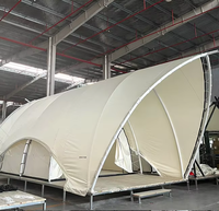 Tenda Restoran Bentuk Kapal Layar / Tenda Hotel Glamping Gurun / Tenda Resor Safari Berkemah Tenda Luar Ruangan Tahan Air Tenda Keluarga