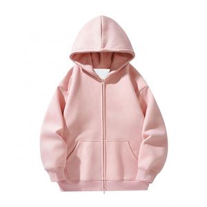 Sudadera con Capucha Deportiva de Otoño, de Alta Calidad, Informal, Holgada, con Cremallera, Logotipo Personalizado, Impresión de Algodón, Sudadera con Capucha, Chaleco Salvavidas - Product Image 3