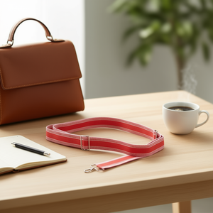 5Cm Webbing <b>Strap</b> Solid Red For <b>Bag</b> Handle <b>Replacement</b> - Product Image 3