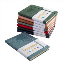 Carnet A5/A6 en PU, couverture rigide, avec élastique, haute qualité, pour notes scolaires, administratives, journal intime, personnalisable avec logo d'entreprise, cadeau d'affaires