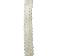 Bande élastique personnalisée en nylon et élasthanne à bordure picot, tissée, pour lingerie féminine et bretelles de soutien-gorge