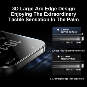 Cho <span class=keywords><strong>New</strong></span> <span class=keywords><strong>iPhone</strong></span> 17 Series 3D bảo vệ màn hình 9H kính cho <span class=keywords><strong>iPhone</strong></span> 17 17pro 17 không khí 17 Pro Max Tempered Glass bảo vệ màn hình - Product Image 3