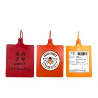 Sceau de sécurité en plastique anti-effraction avec logo personnalisé pour camions de logistique express et vêtements, avec numéros.