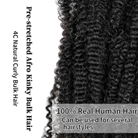 #350 lo zenzero Pre-allungato Afro crespo capelli umani sfuso personalizzato le tue esclusive per acconciatura per Extension Dreadlock