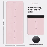 Tapis de yoga léger et portable, coussin de fitness antidérapant et inodore pour débutants, idéal pour la maison et les voyages, pliable, large et durable, vente en gros