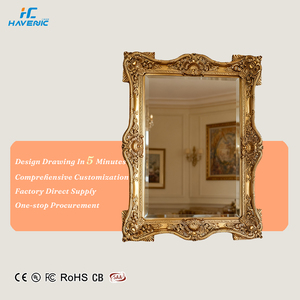 Miroir sculpté de Bohème au design Art Déco européen <span class=keywords><strong>Cadre</strong></span> en <span class=keywords><strong>verre</strong></span> décoratif mural - Product Image 1
