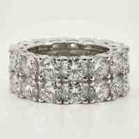 Passd diamant testeur solide S925 bijoux en argent Sterling plaqué or blanc glacé VVS Hip Hop Moissanite anneau