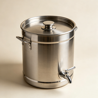 Petit Fermenteur en Acier Inoxydable pour la Fabrication de Bière à Domicile - Fabrication de Bière Facile à Faire Soi-Même