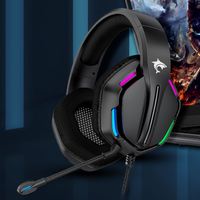 Headset Gaming J-ANKKA F5 Lampu RGB untuk PC Gamer dengan Mikrofon