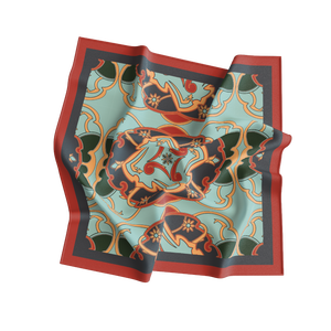 <b>Silk</b> <b>Square</b> Fashion <b>Scarf</b> Women Adult Digital Print European American Breathable Reversible Pattern Daily Wear All Seasons - Product Image 1