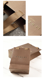 Bolsa de regalo de papel de joyería de 2 tamaños Embalaje con logotipo personalizado - Product Image 6