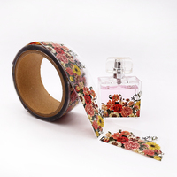 Étiquettes adhésives en rouleau pour emballage de flacon de parfum personnalisé, imperméables et tendance