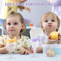 Gobelets à vin pour bébé, tasses à boisson, biberons, gobelets en plastique, verres à vin avec couvercles pour les tout-petits, les enfants, les fêtes d'anniversaire