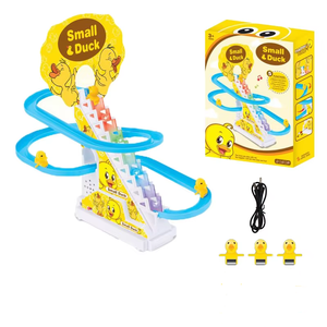 Juguete de Pista de Escalada para Patos, Juguete de Pista con Ranura para Competencia de Pingüinos Dinosaurios, Funciona con Pilas, con Luz y Música, Otros Juguetes - Product Image 1