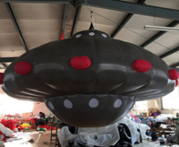 Açık hava etkinlikleri ve perakende alanı için uçan UFO balon şişme uzay gemisi reklam helyum