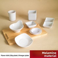 Bol à Sauce Commercial en Mélamine Blanche Épaissie pour la Restauration et les Condiments – Vente en Gros