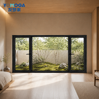 Ventana Corredera de Aluminio de Alta Resistencia para Proyectos Hoteleros, Vidrio Grande con Amplia Apertura y Acabado Personalizado