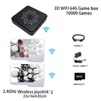 Boîte de jeux vidéo 10000+ jeux 4k 32/64/128 Go Console de jeux rétro classique à domicile Prise en charge de la boîte TV pour PS-P/N64/DC/ACT Jeux d'action