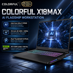 Notebook da Gaming Creativo con Display Grande da 18 Pollici, AI Ultra 9 275HX, RTX 5090 24GB, Nuovo di Zecca, di Alta Gamma - Product Image 1