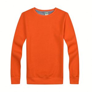 Pull à col rond personnalisé avec logo, en coton épais, unisexe, style streetwear épuré - Product Image 1