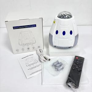 <span class=keywords><strong>Veilleuse</strong></span> projecteur ciel étoilé et aurore boréale IBN New Space Man avec audio, en ABS, cadeau pour enfants, gris spatial - Product Image 4