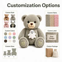 Peluche personnalisée en forme d'ours, directement de l'usine, à partir de vos illustrations, OEM ODM, poupée de personnage en peluche pour marques IP originales