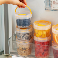 Bocal de bouteille de qualité alimentaire de 250ml boîtes à l'échelle transparentes à grains entiers organisateur de cuisine boîtes de rangement stockage et conteneur de nourriture