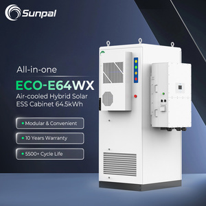 Gabinete Solar para Exteriores Sunpal IP55 de 64kwh, 50KW, 40KW, Sistema Solar Híbrido Todo en Uno - Product Image 1